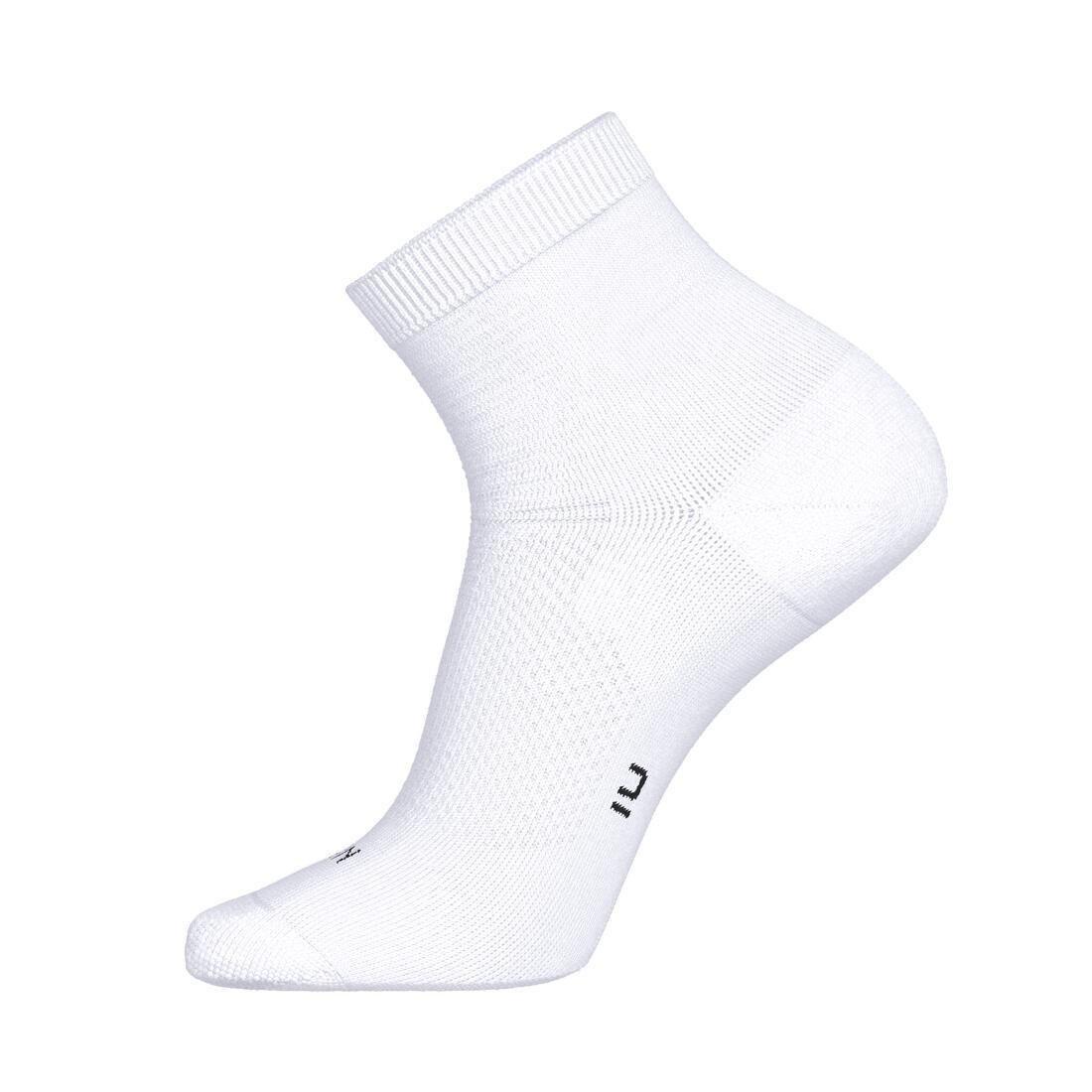 Unisex Pack of 2 RUN500 Socks, Ultra White, , large image number 6