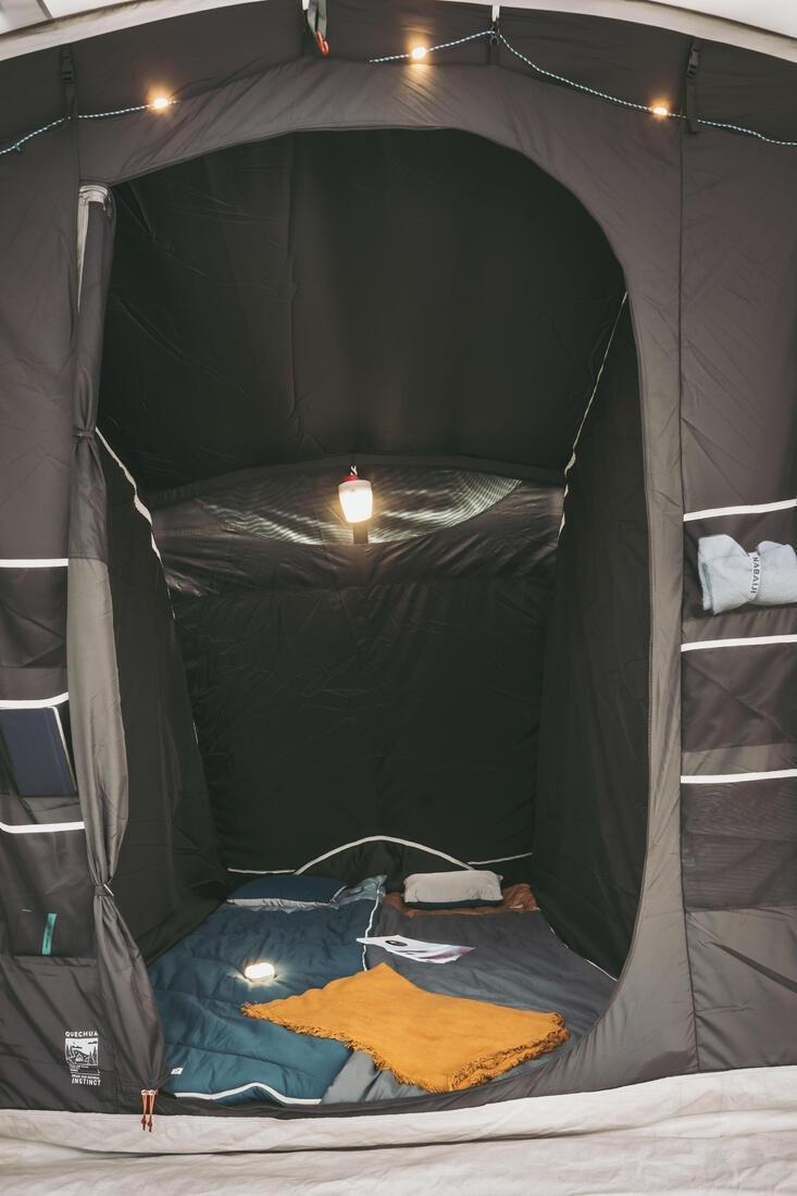 Camping Sleeping Bag 10C In Cotton - Ultim Comfort, Blue, No Color, large image number 5