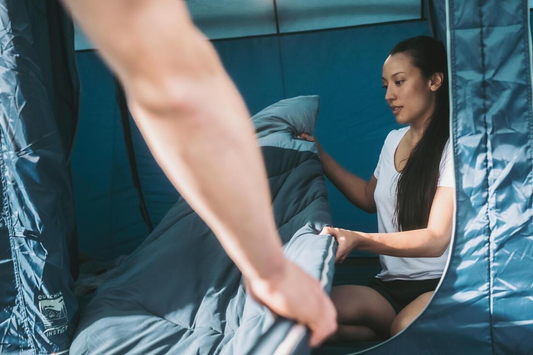 Cotton Camping Sleeping Bag - Ultimcomfort 10Deg, Green, No Color, large image number 7