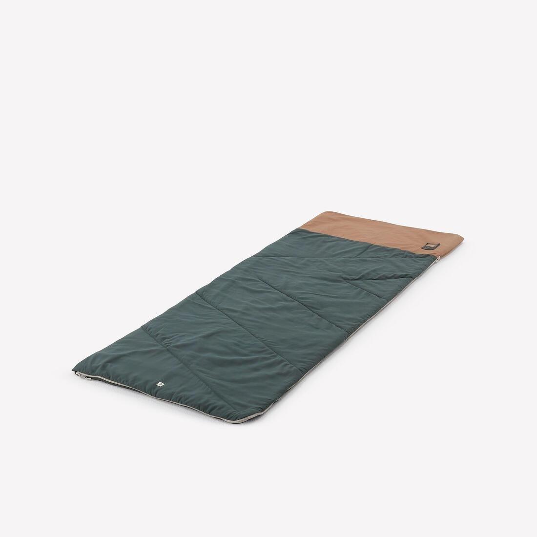 Cotton Sleeping Bag For Camping - Ultimcomfort 20C, Khaki, No Color, large image number 0