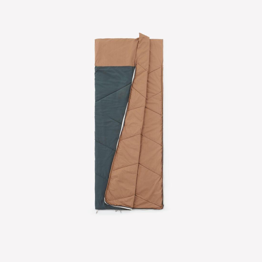 Cotton Sleeping Bag For Camping - Ultimcomfort 20C, Khaki, No Color, large image number 3