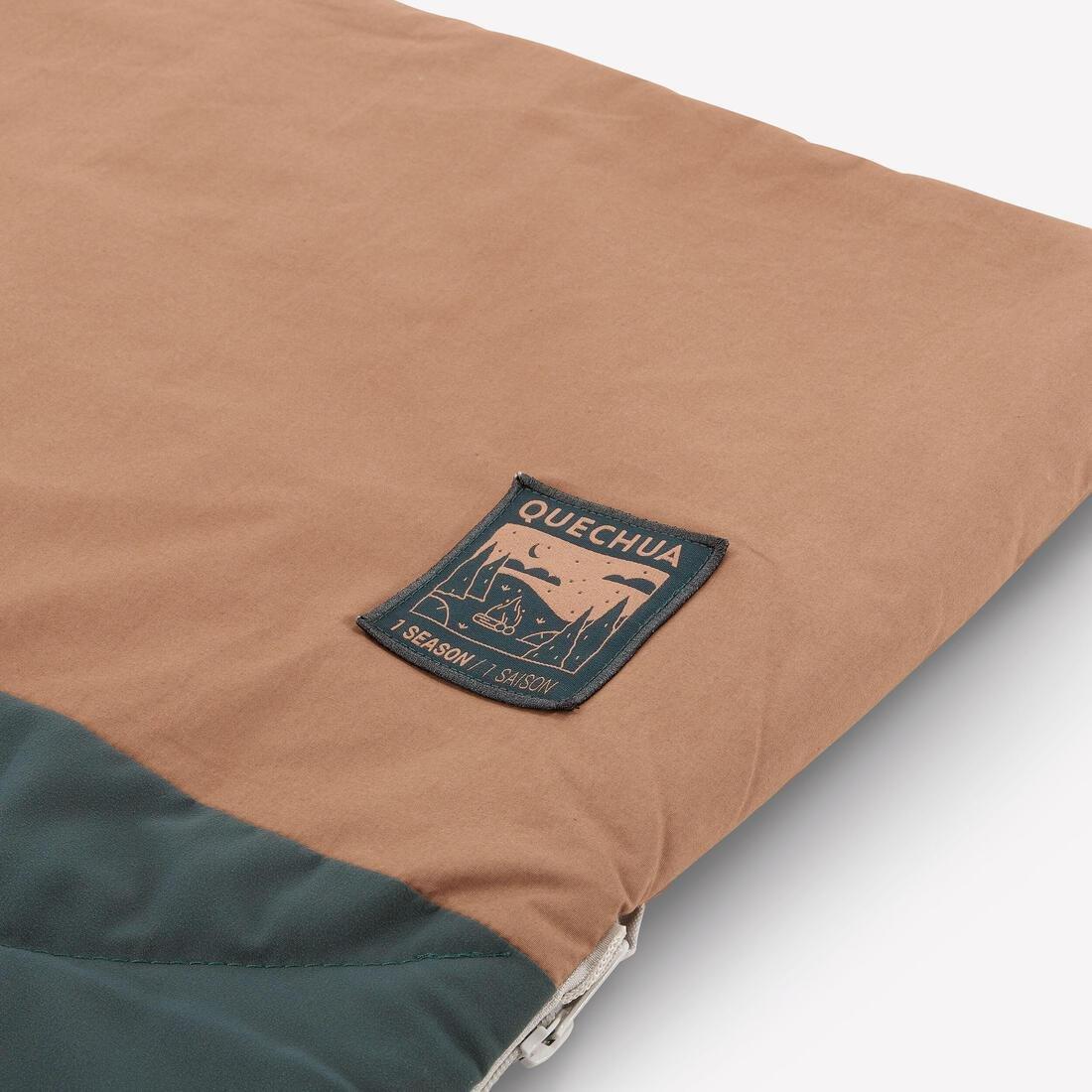 Cotton Sleeping Bag For Camping - Ultimcomfort 20C, Khaki, No Color, large image number 4