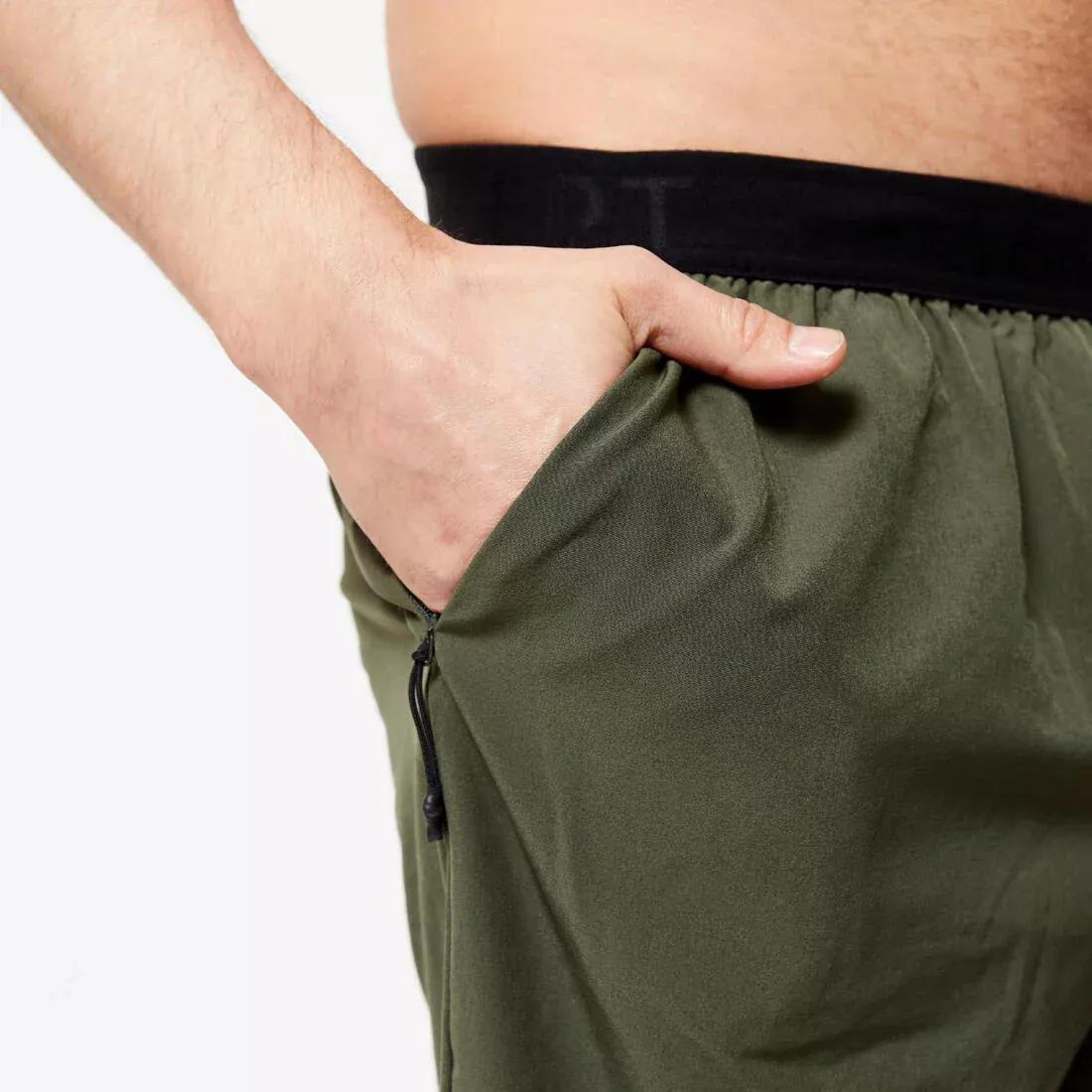 Men's Breathable Performance Cross Training Shorts with Zipped Pockets, , large image number 2