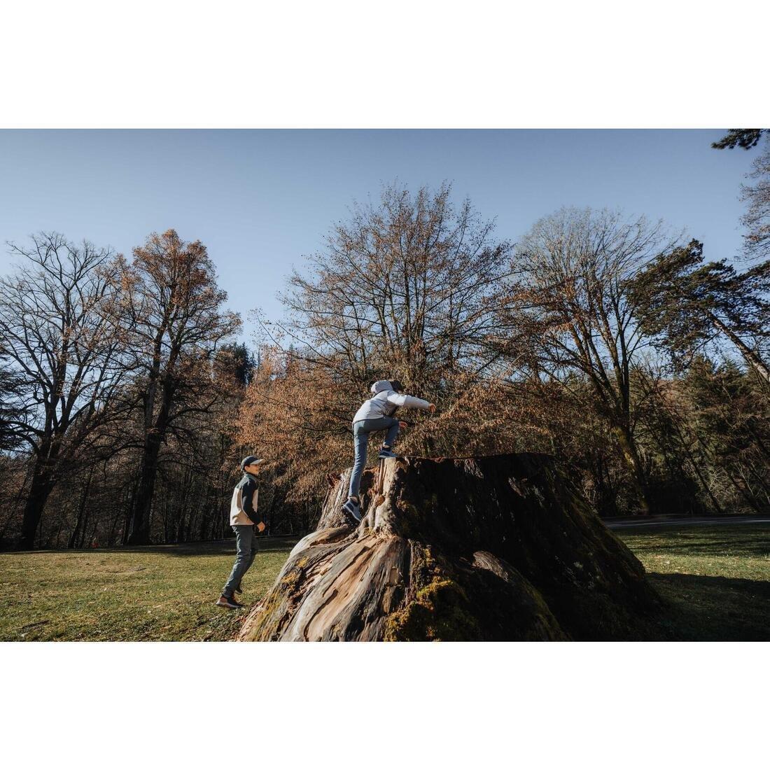 Kids Unisex Mid-Rise Laced Hiking Boots - NH 500, Blue, 5401_000, large image number 7