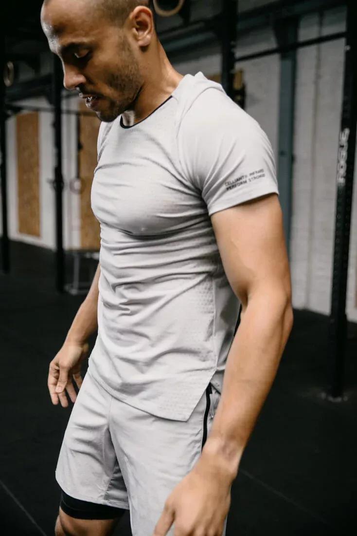 Micro-Designed Technical Regular Performance T-Shirt, Grey, , large image number 8