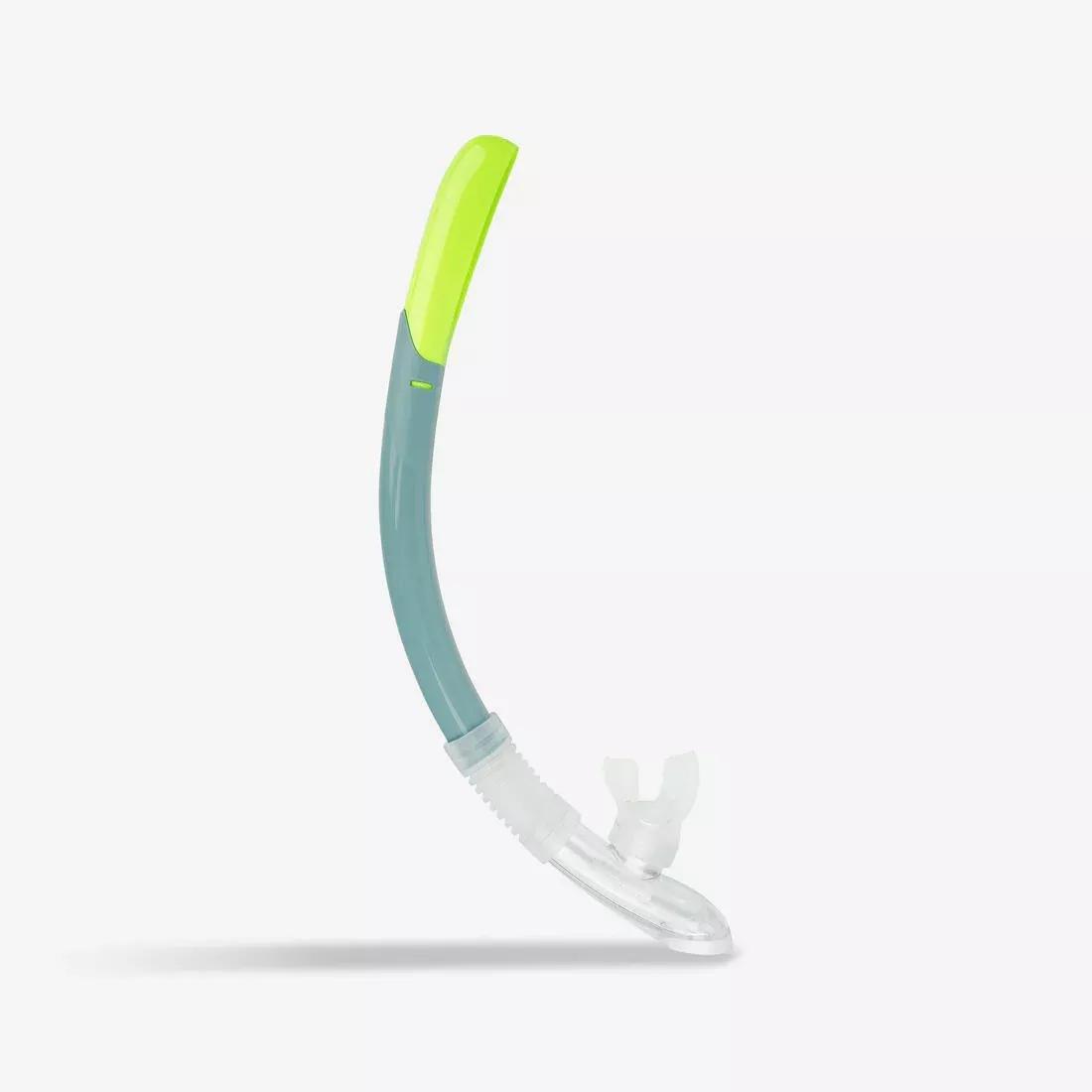 Diving Snorkel With Valve - 100, Green, No Color, large image number 0