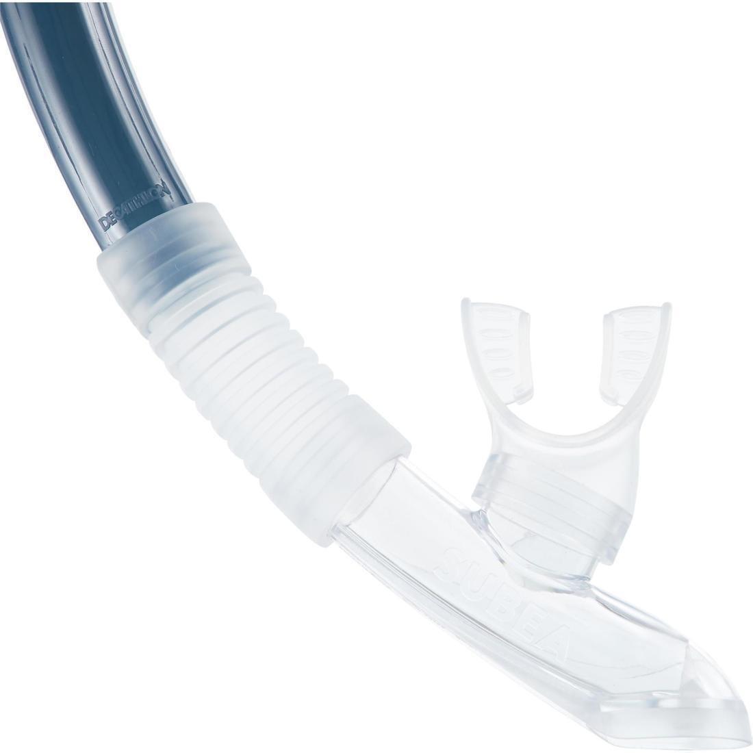 Diving Snorkel With Valve - 100, Green, No Color, large image number 7