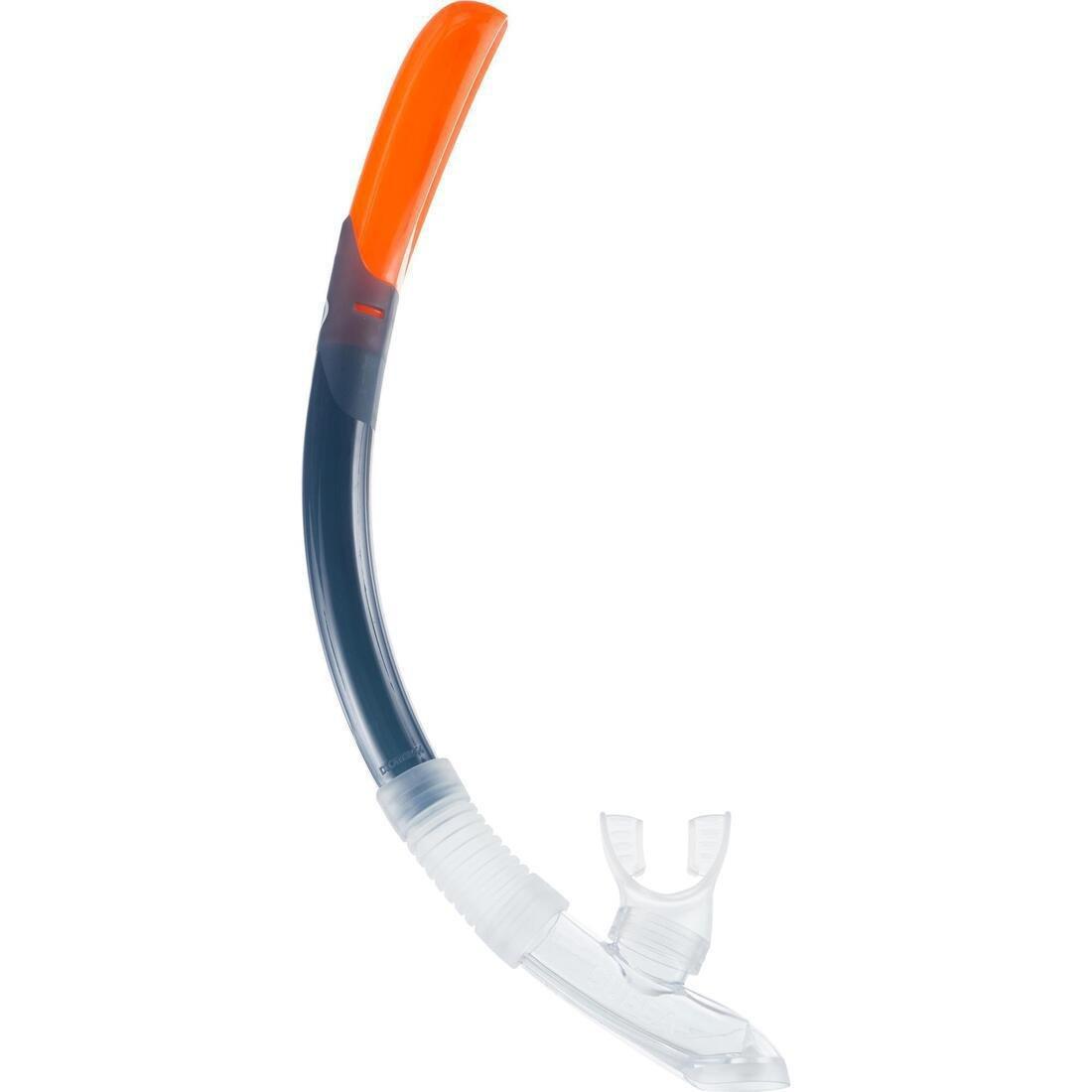 Diving Snorkel With Valve - 100, Grey, No Color, large image number 0