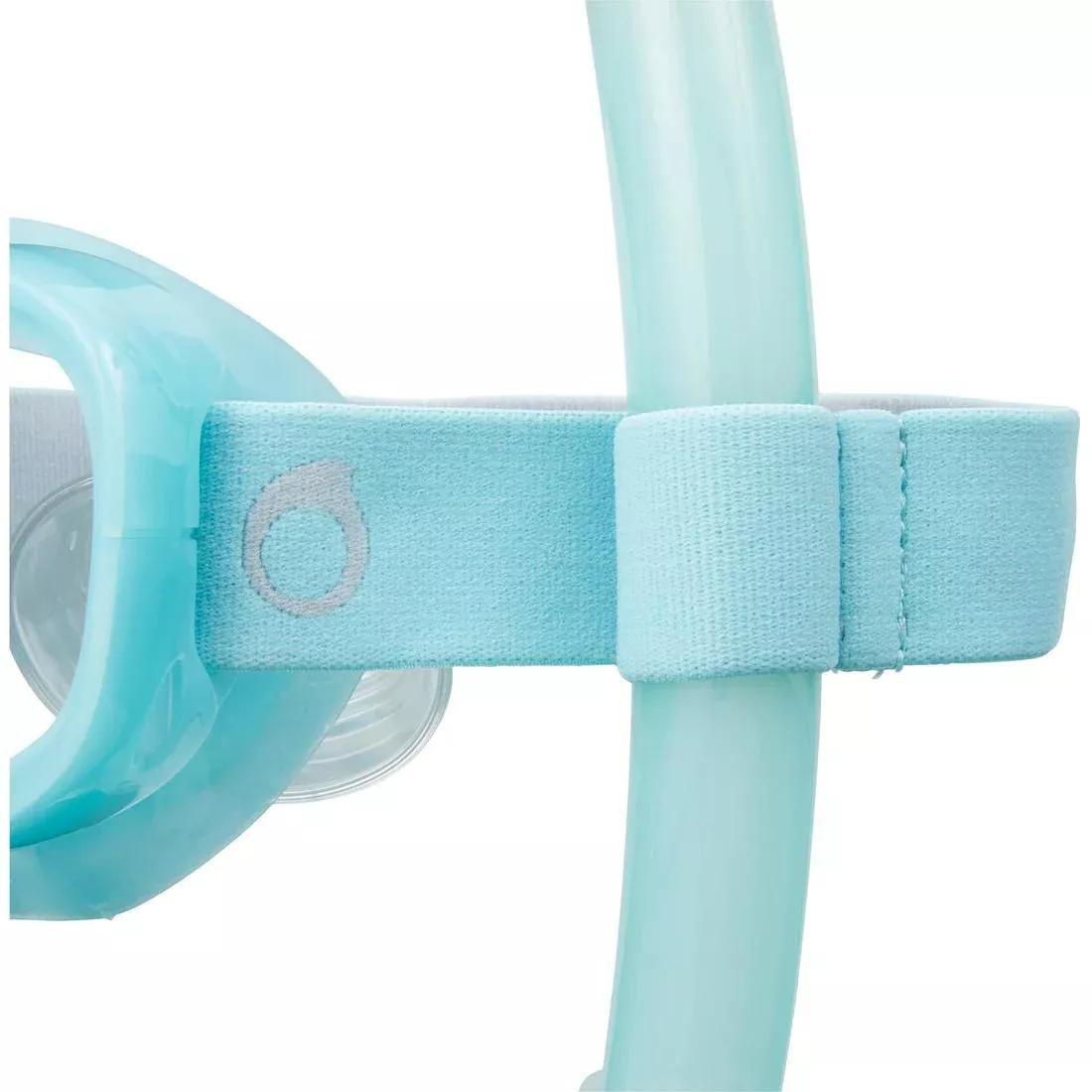 Diving Snorkel With Valve - 100, Grey, No Color, large image number 3