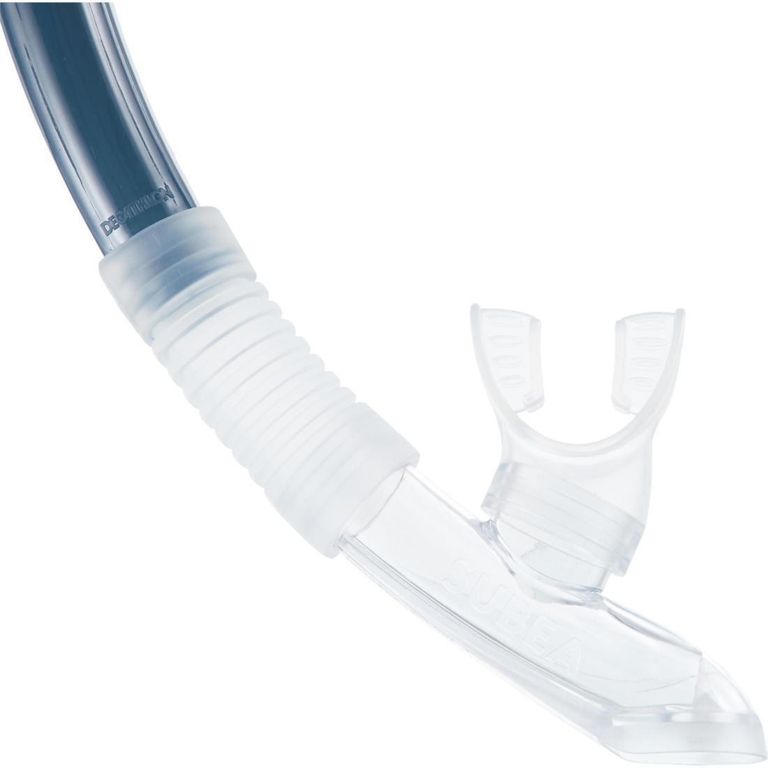 SUBEA - Diving Snorkel With Valve 100, Grey