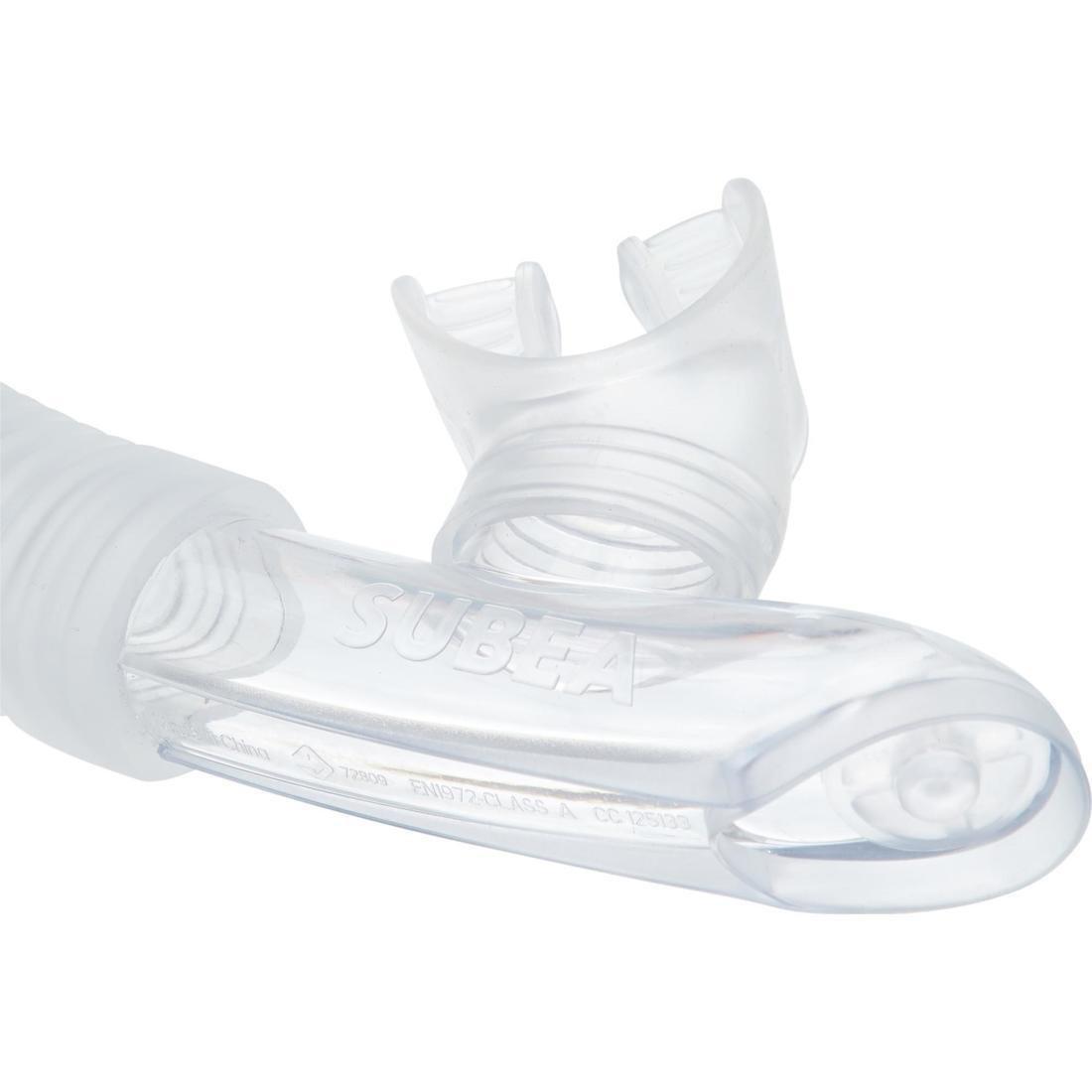 Diving Snorkel With Valve - 100, Grey, No Color, large image number 8