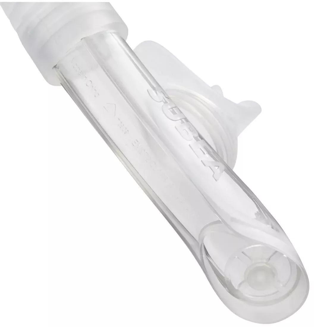 Diving Snorkel With Valve - 100, Grey, No Color, large image number 9