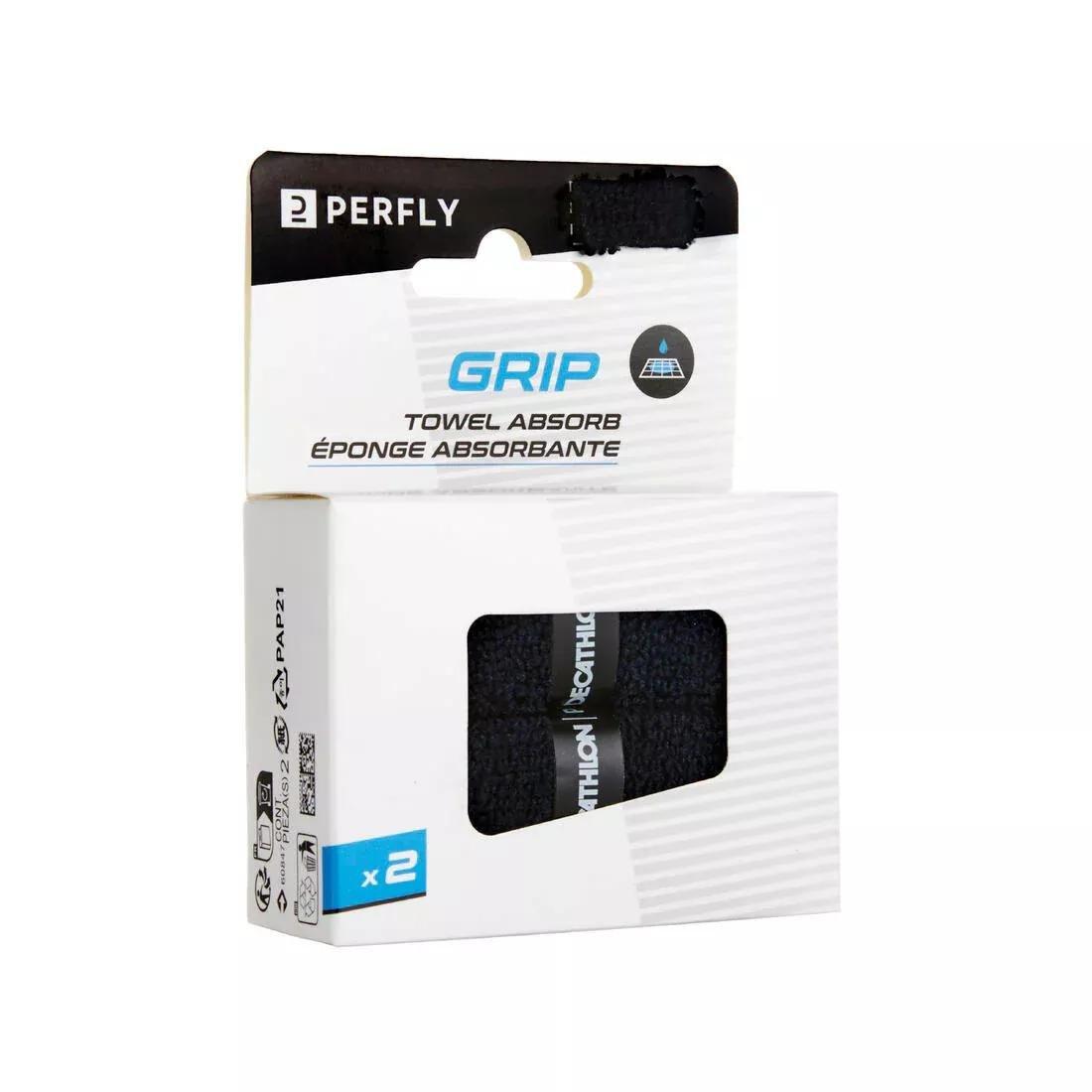 Badminton Towel Grip - Set Of 2, Black, No Color, large image number 1