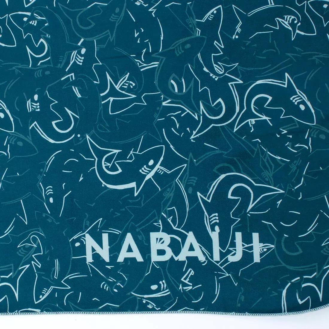 PALE CORAL ORANGE Compact Microfibre Swimming Towel Size L 80 x 130 cm - print, No Color, large image number 13