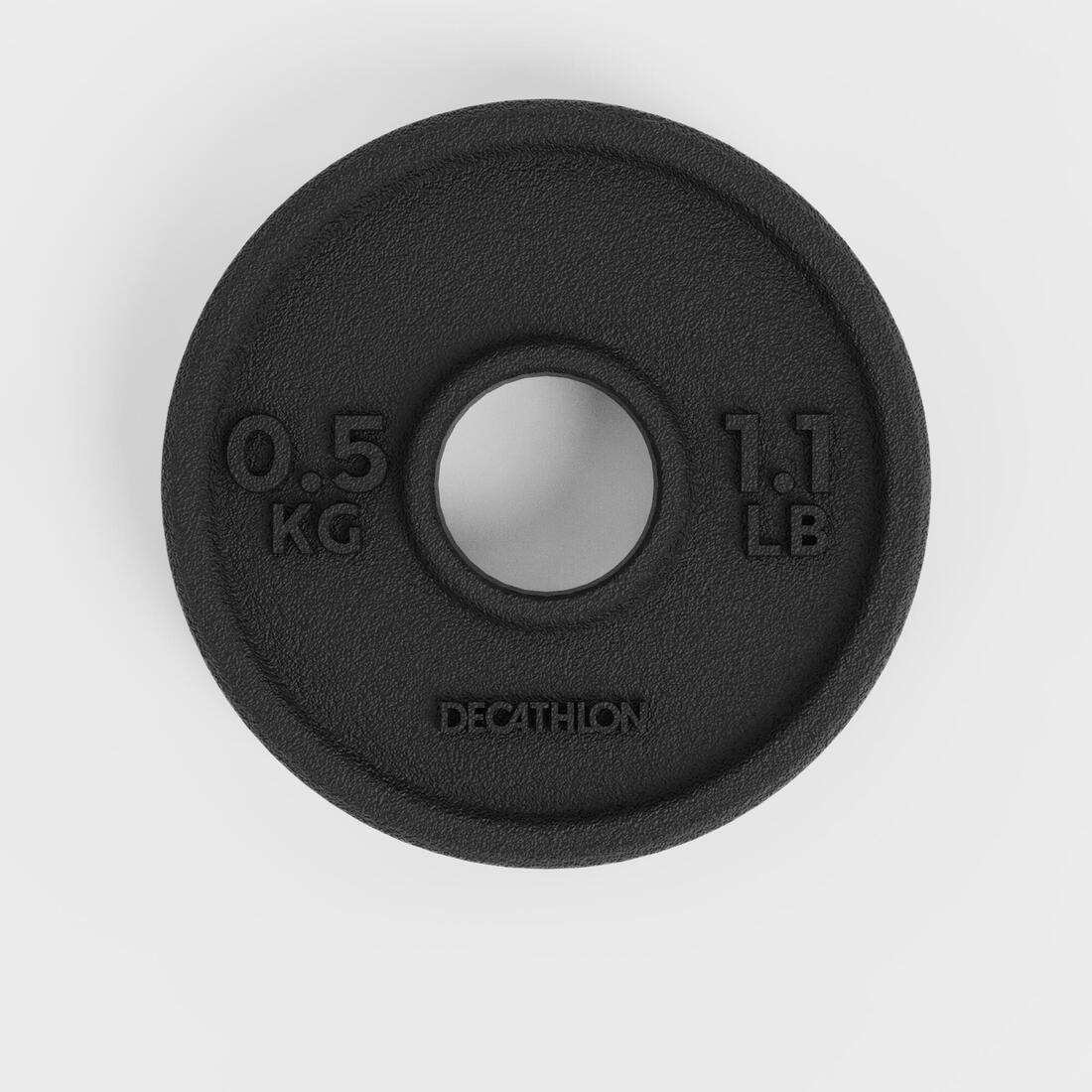 Iron Weight Training Plate 0.5 Kg 28 Mm, No Color, large image number 0