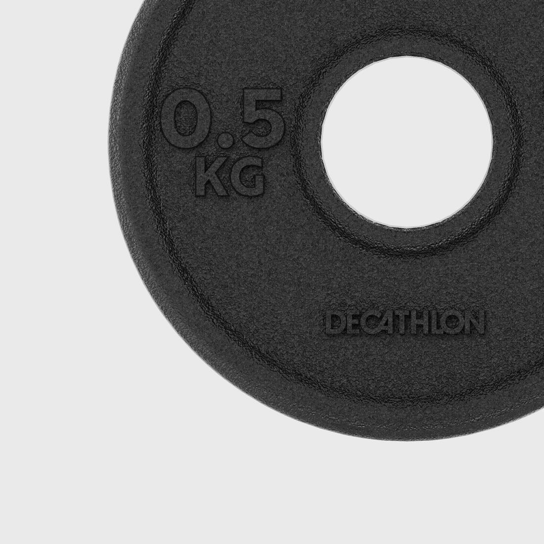 Iron Weight Training Plate 0.5 Kg 28 Mm, No Color, large image number 3