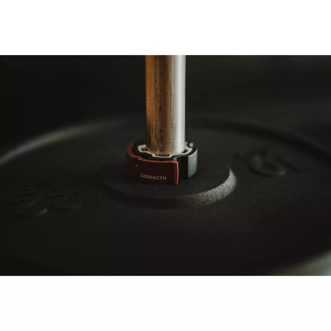 Weight Training 10 Kg 28 mm Partly Recycled Cast Iron Plate, Black, No Color, large image number 11
