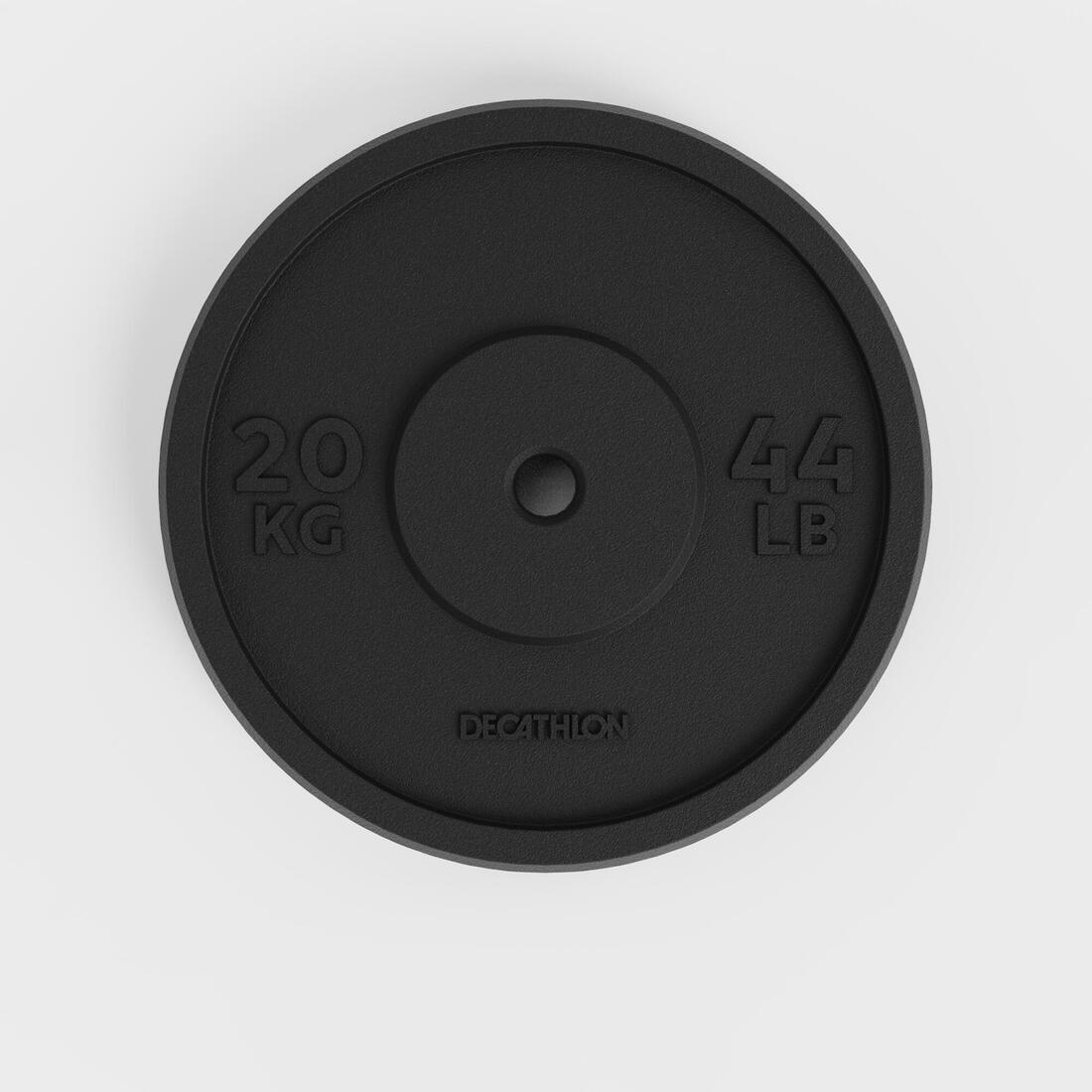 Cast Iron Weight Training Disc Weight - 20 Kg 28 Mm, No Color, large image number 0