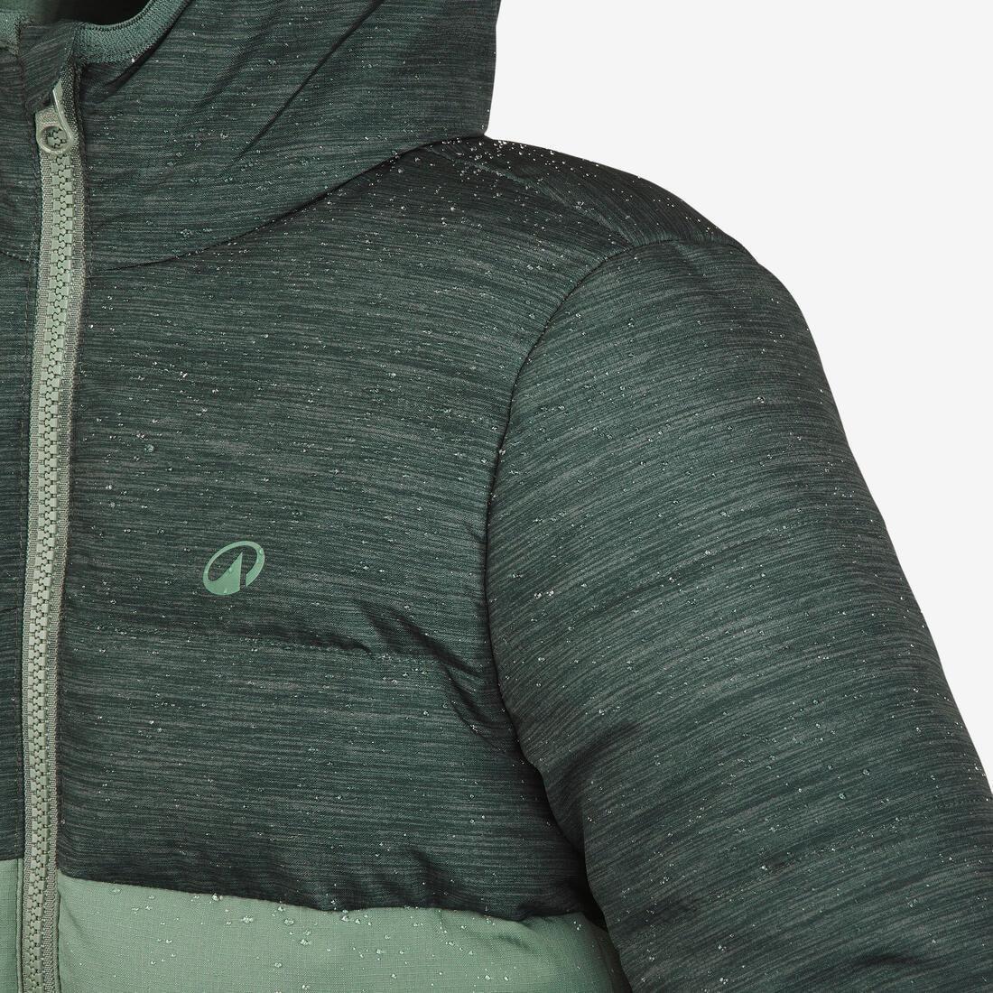 Kids Unisex Hiking Down Jacket Age 2-6 Years, Burgundy, No Color, large image number 4