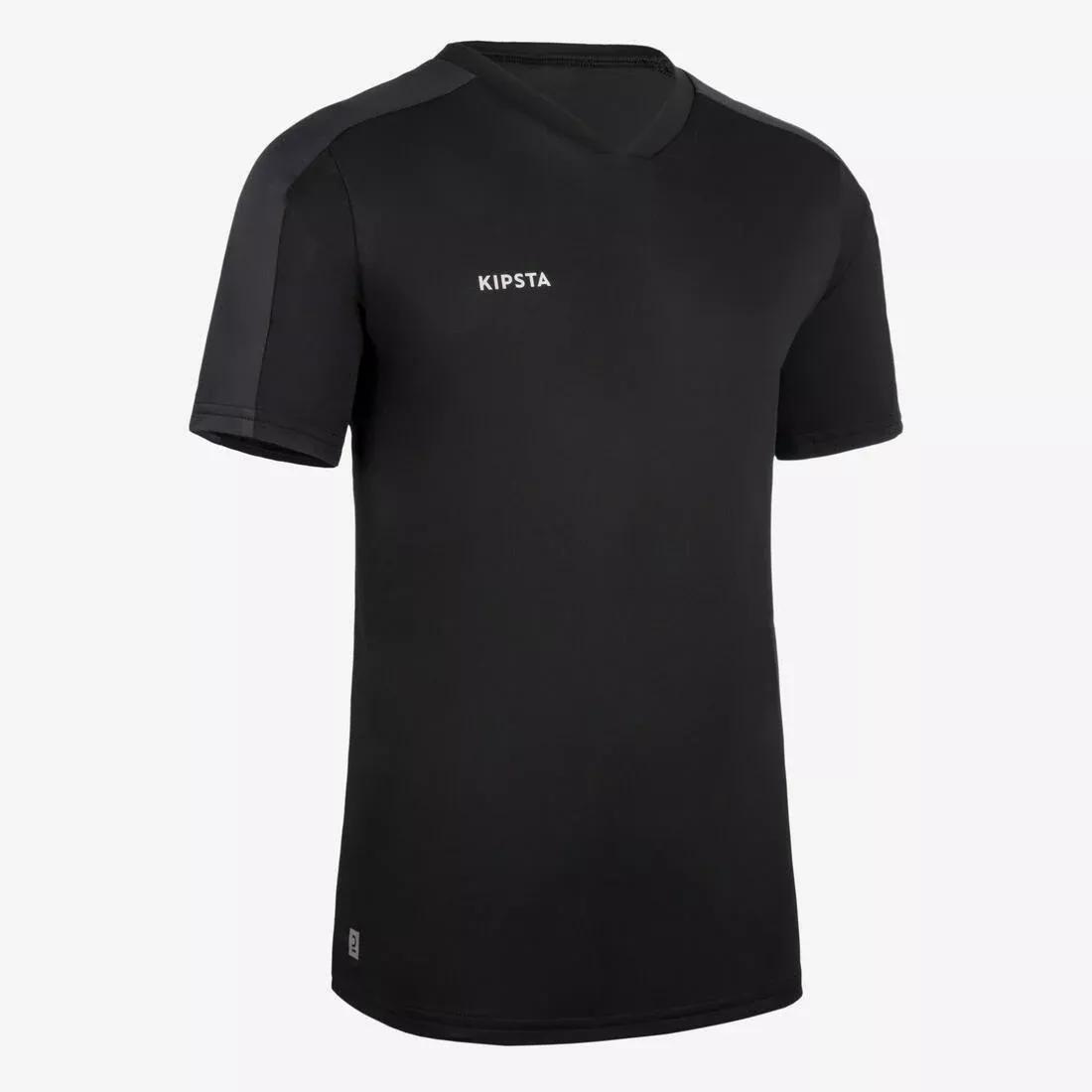 SMOKED BLACK Kids' Short-Sleeved Football Shirt Essential, , large image number 4