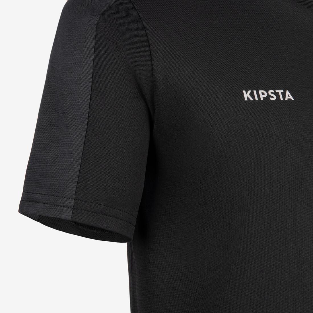 SMOKED BLACK Kids' Short-Sleeved Football Shirt Essential, , large image number 13