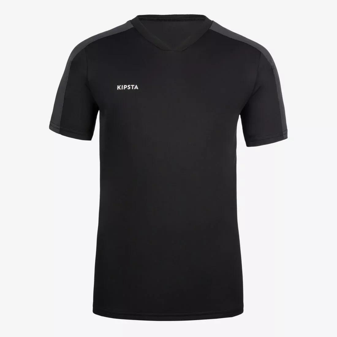 SMOKED BLACK Kids' Short-Sleeved Football Shirt Essential, No Color, large image number 14
