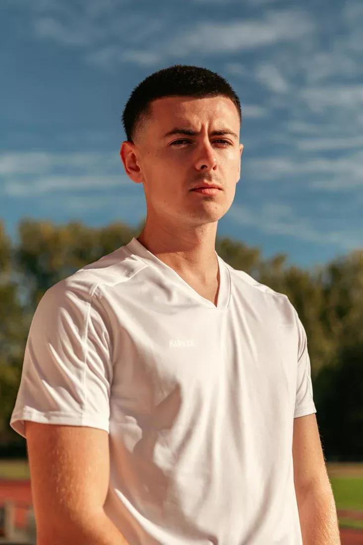 Adult Short-Sleeved Football Shirt Essential, Navy, No Color, large image number 7