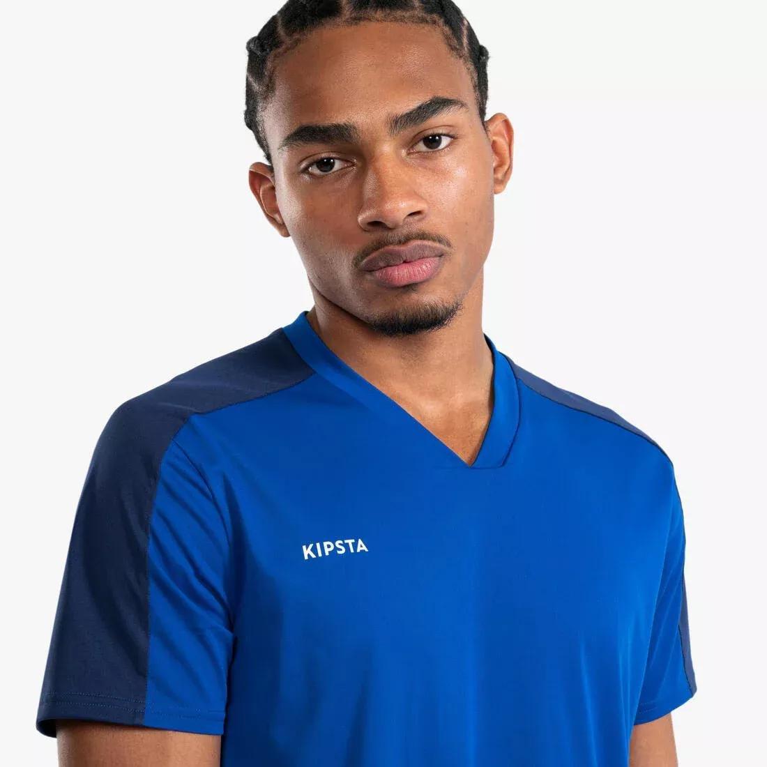 Adult Short-Sleeved Football Shirt Essential, Navy, No Color, large image number 12