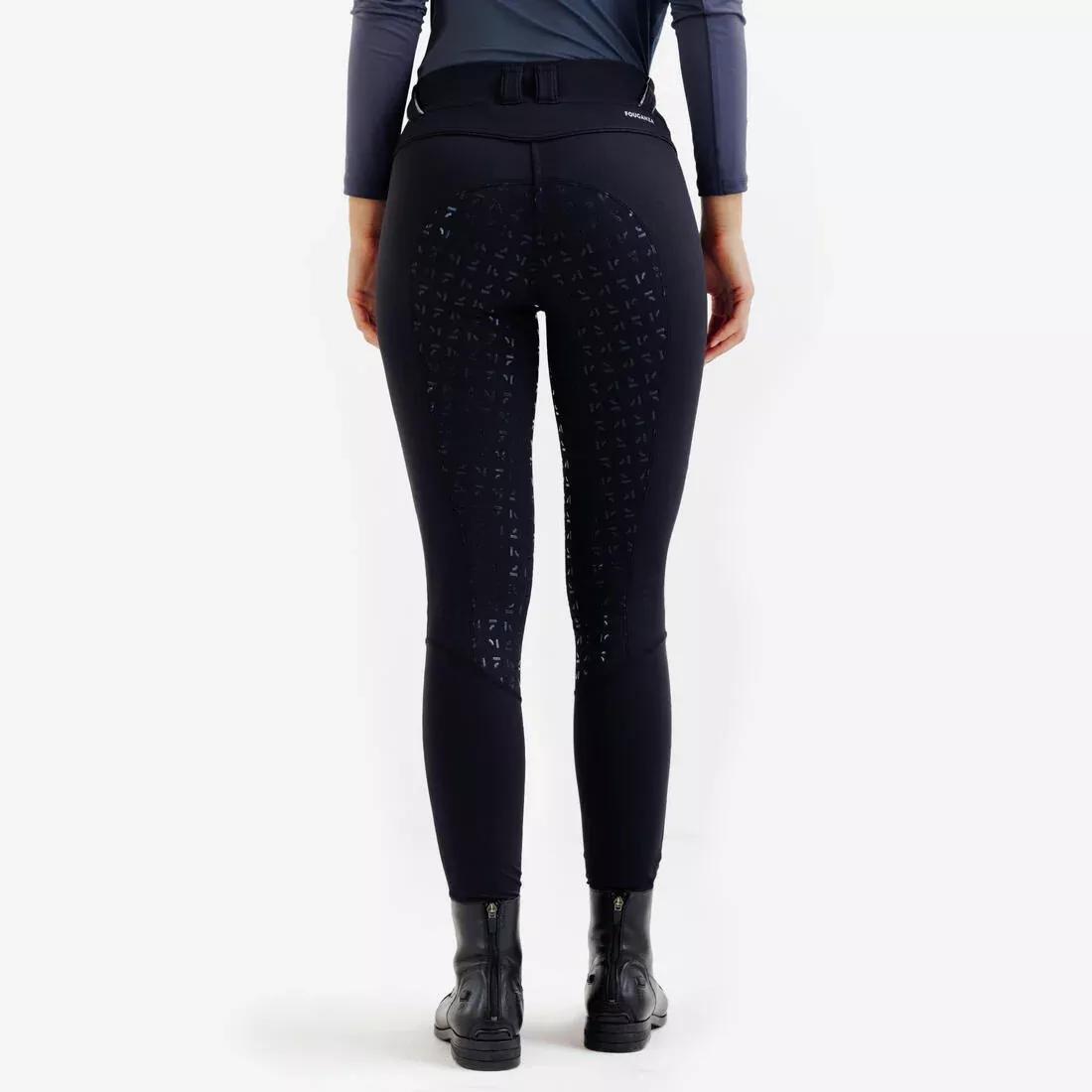 Women Horse Riding Full Grip Jodhpurs - 900, Black, 5401_000, large image number 4