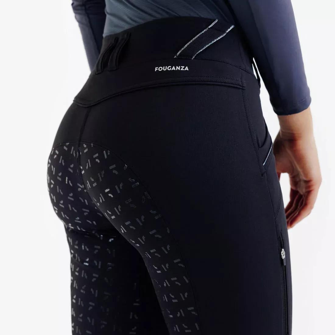 Women Horse Riding Full Grip Jodhpurs - 900, Black, 5401_000, large image number 5