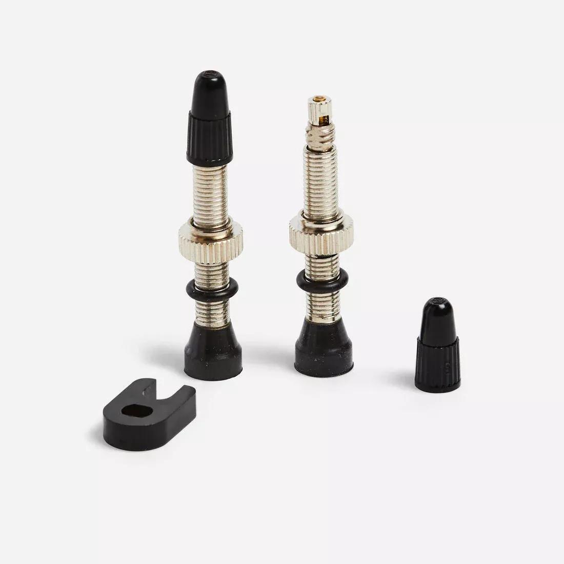 Conical Tubeless Valves With O-Ring - Twin-Pack, Grey, No Color, large image number 0