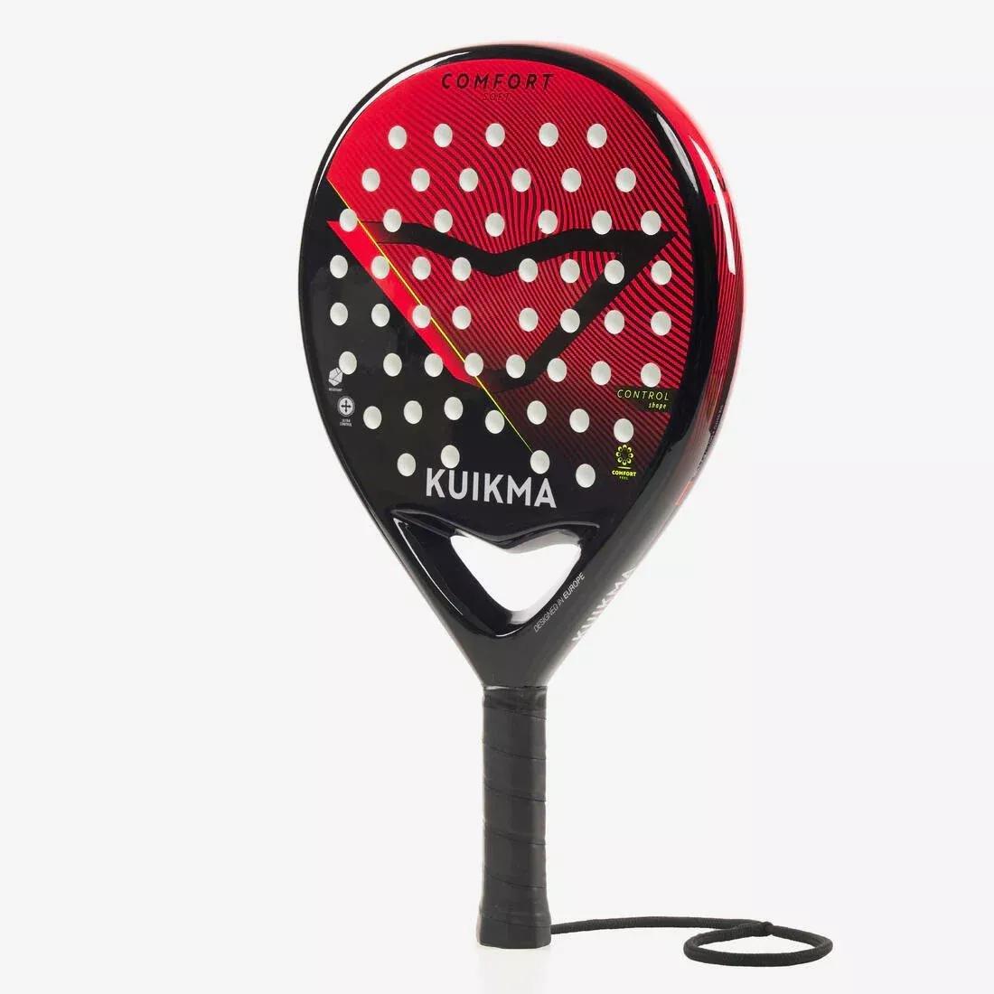 BLACK Adult Padel Racket Comfort Soft, No Color, large image number 14