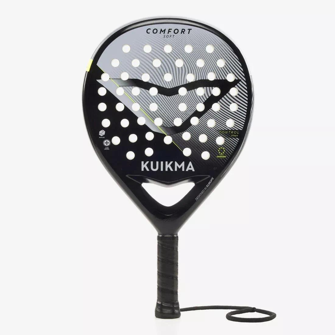 GREY Adult Padel Racket Comfort Soft, No Color, large image number 1