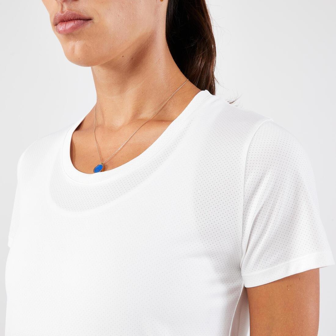 Women Breathable Kiprun Run Running T-Shirt, White, , large image number 10