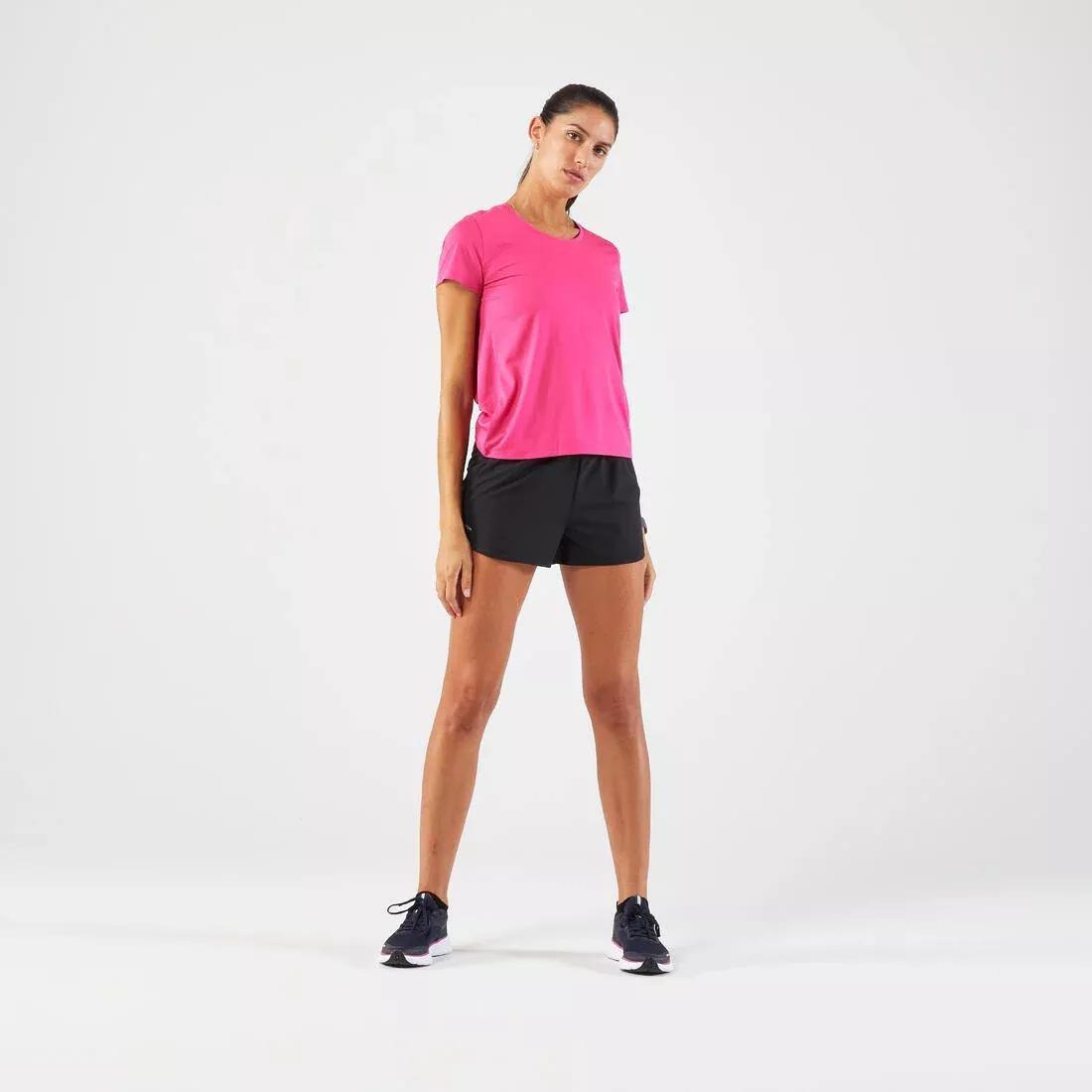 Women Breathable Kiprun Run Running T-Shirt, Pink, , large image number 9