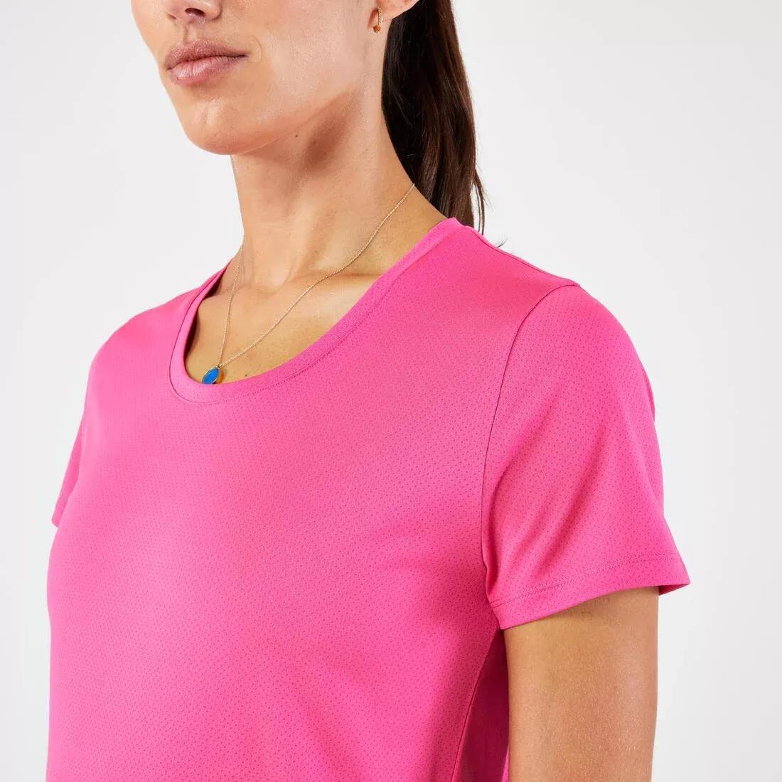 Women Breathable Kiprun Run Running T-Shirt, Pink, , large image number 10