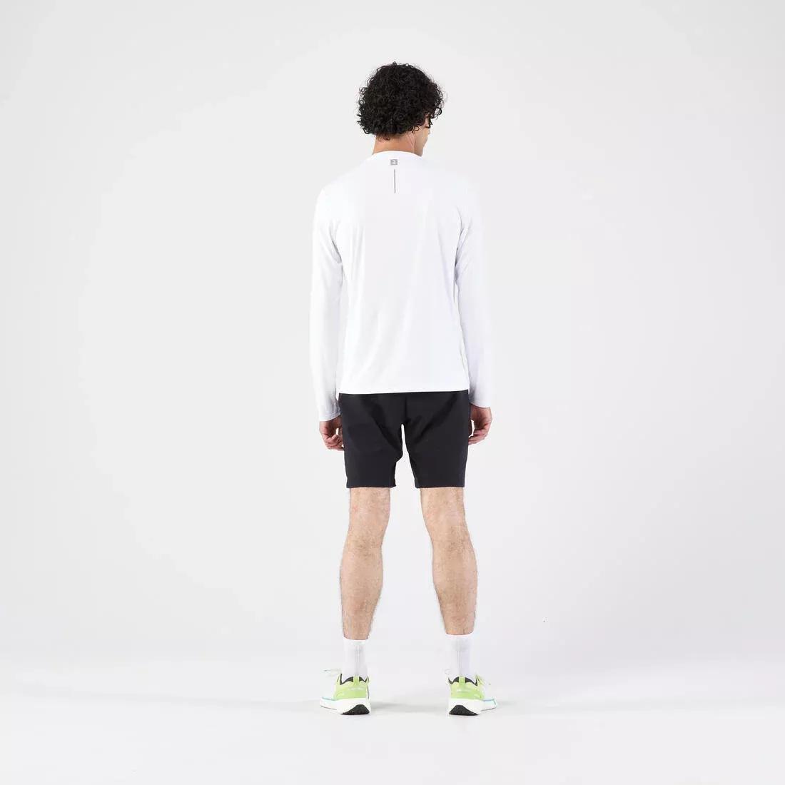 SMOKED BLACK Men's Running Long-Sleeved T-Shirt Anti-UV - Kiprun Dry 500 UV, , large image number 7