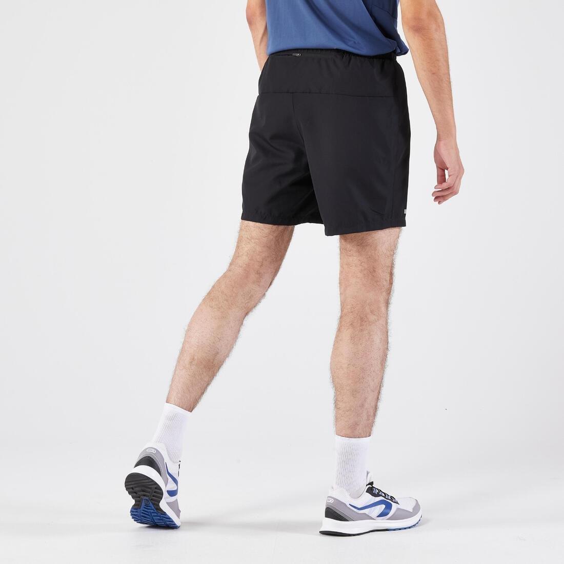 Men Running Shorts - Kiprun Run 100, Black, , large image number 5