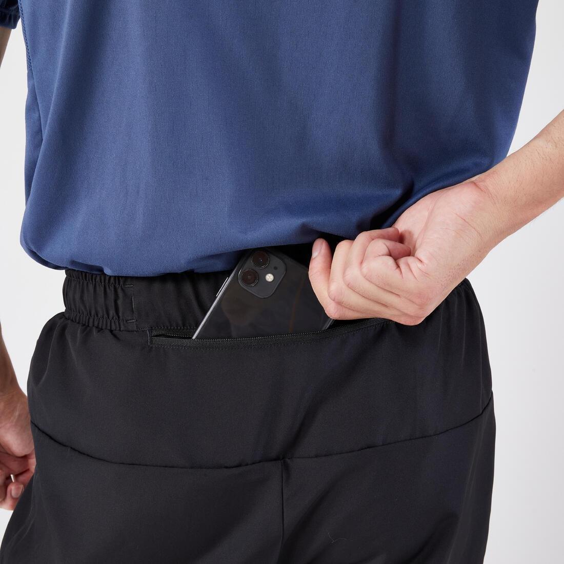 Men Running Shorts - Kiprun Run 100, Black, , large image number 14