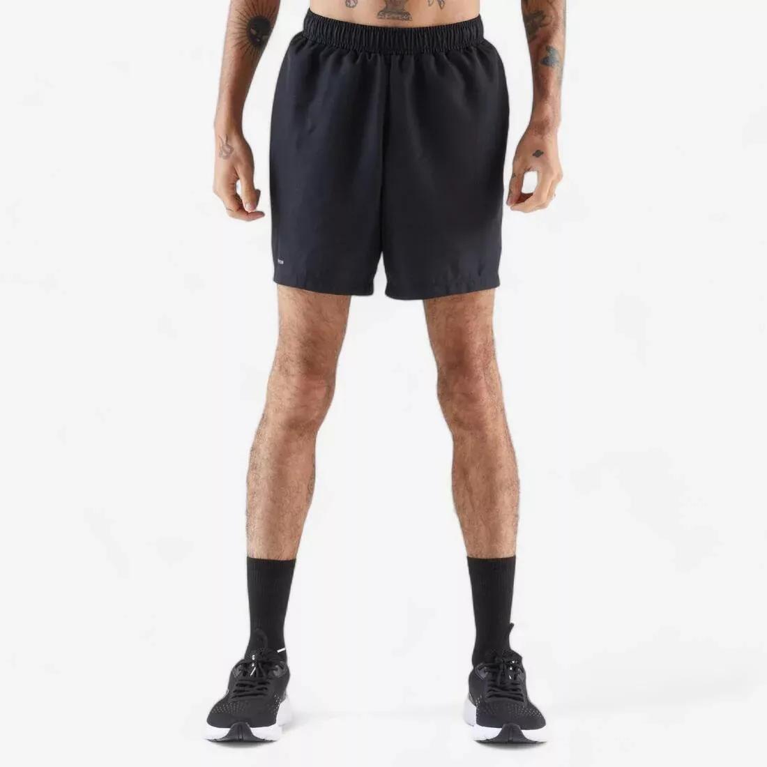 Men Running Shorts - Kiprun Run 100, Grey, No Color, large image number 2