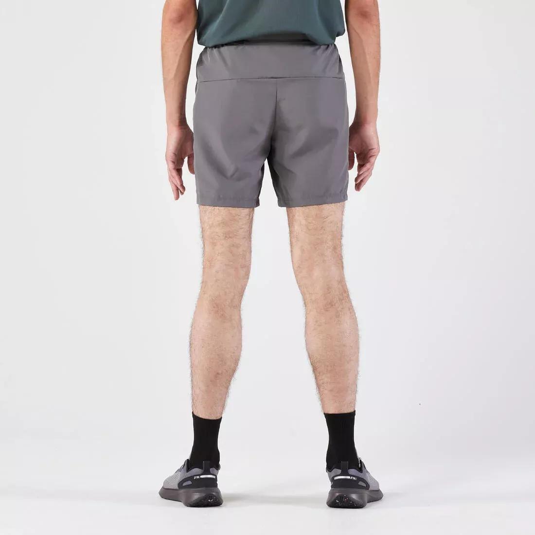 Men Running Shorts - Kiprun Run 100, Grey, No Color, large image number 9