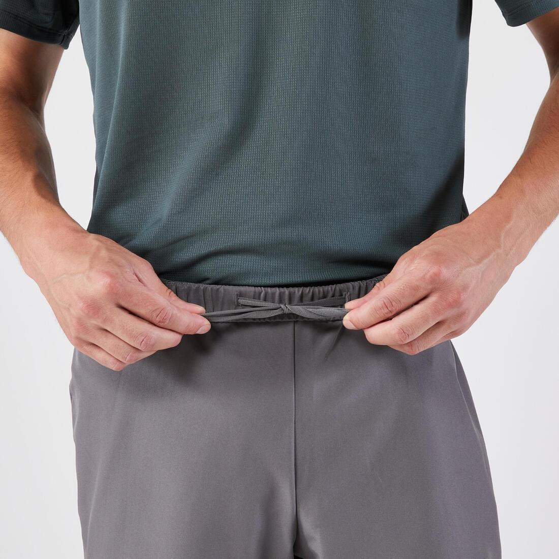 Men Running Shorts - Kiprun Run 100, Grey, No Color, large image number 11