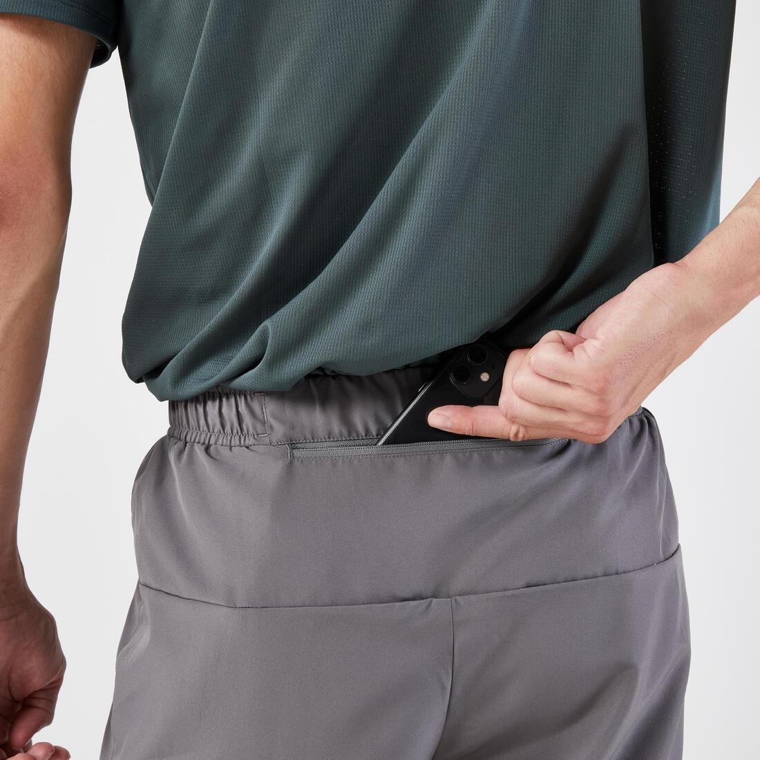 Men Running Shorts - Kiprun Run 100, Grey, No Color, large image number 13