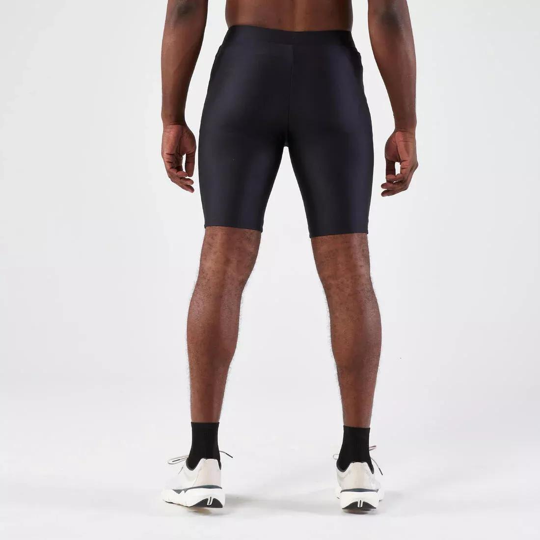 Men Running Tight Shorts - Kiprun Run 100, Black, No Color, medium