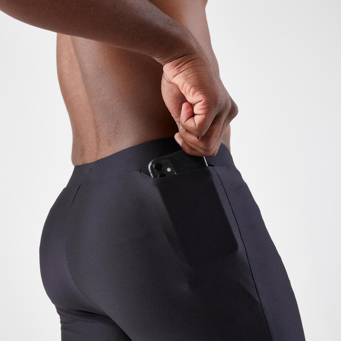 Men Running Tight Shorts - Kiprun Run 100, Black, , large image number 4