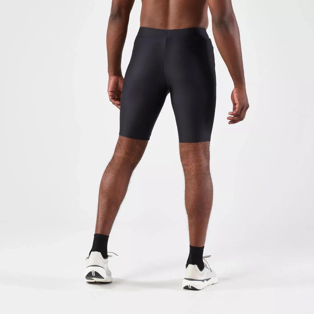 Men Running Tight Shorts - Kiprun Run 100, Black, , large image number 6