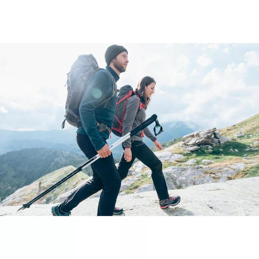 Women Mountain Hiking Fleece - MH100, Black, No Color, large image number 6