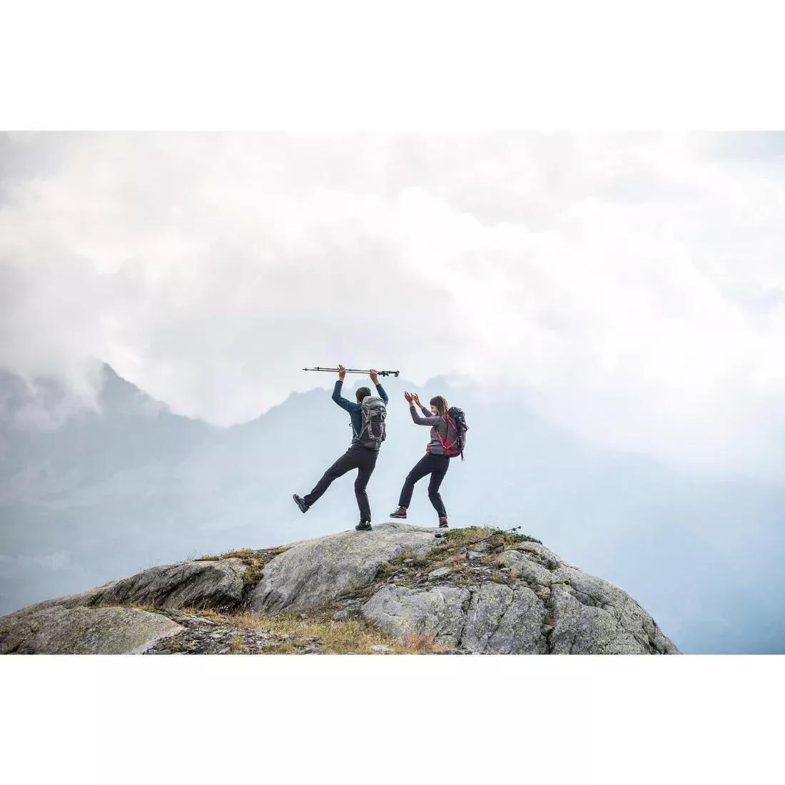 Women Mountain Hiking Fleece - MH100, Black, No Color, large image number 7