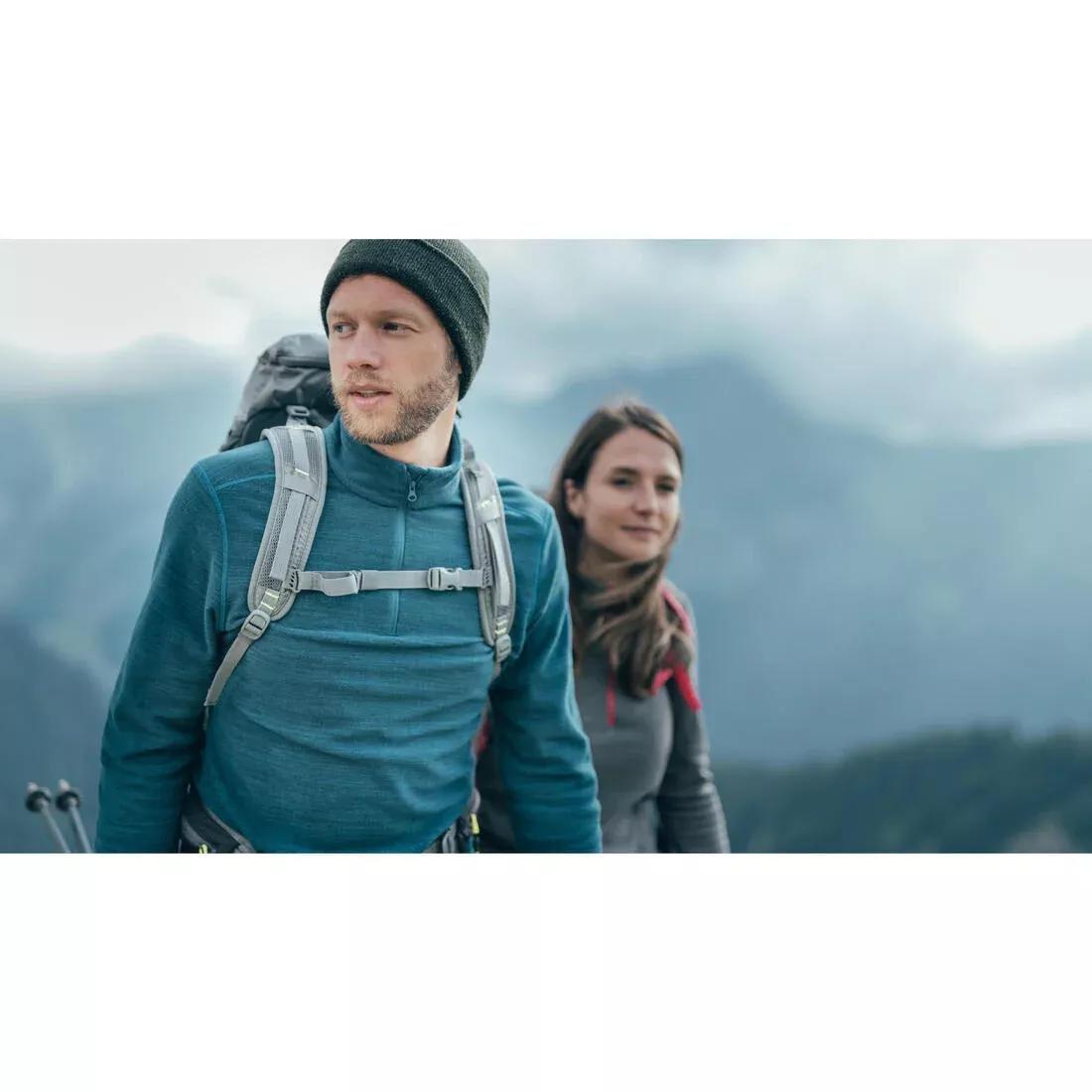 Women Mountain Hiking Fleece - MH100, Black, No Color, large image number 8