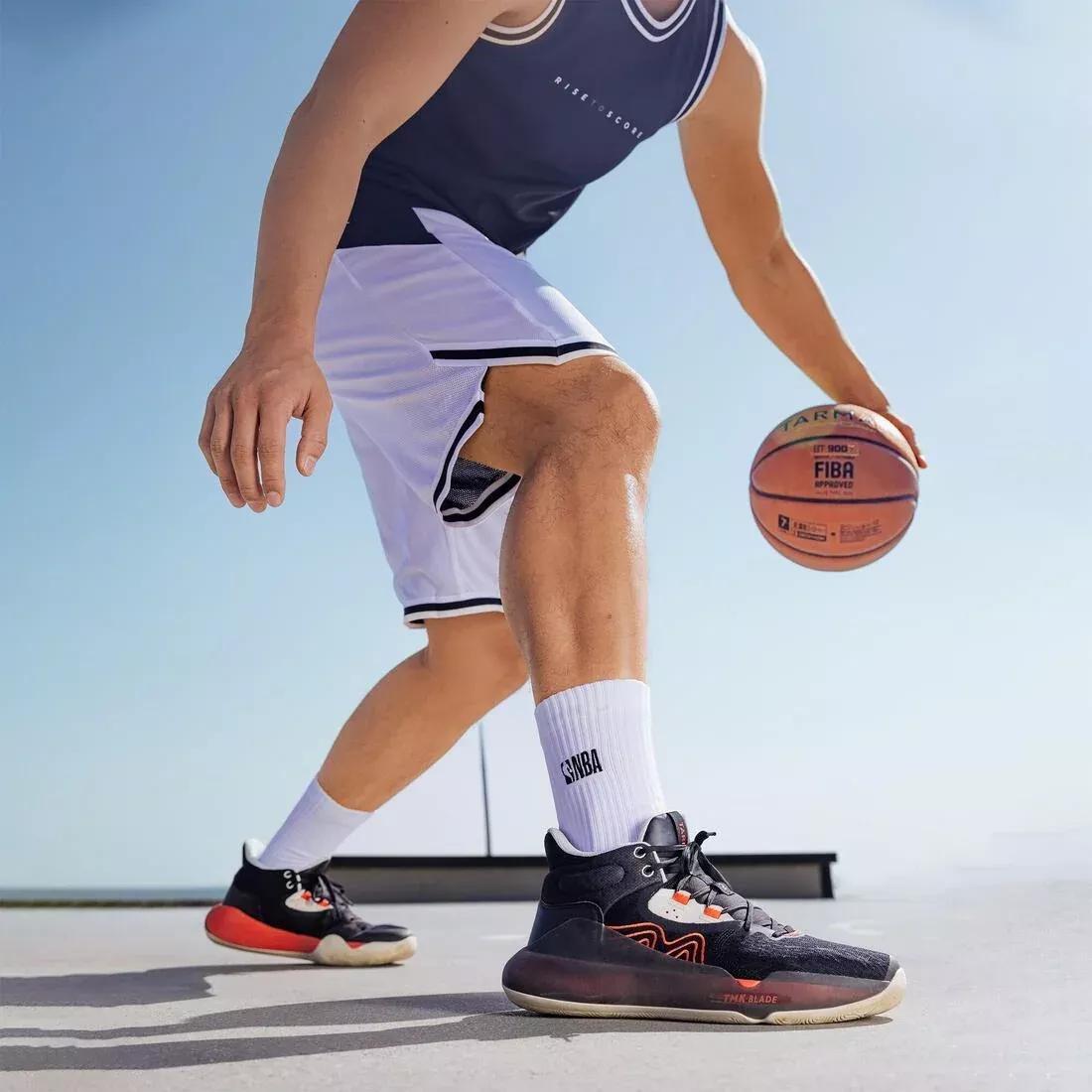 Adults Basketball Shoes - SE500 High, Black, 5401_000, large image number 2